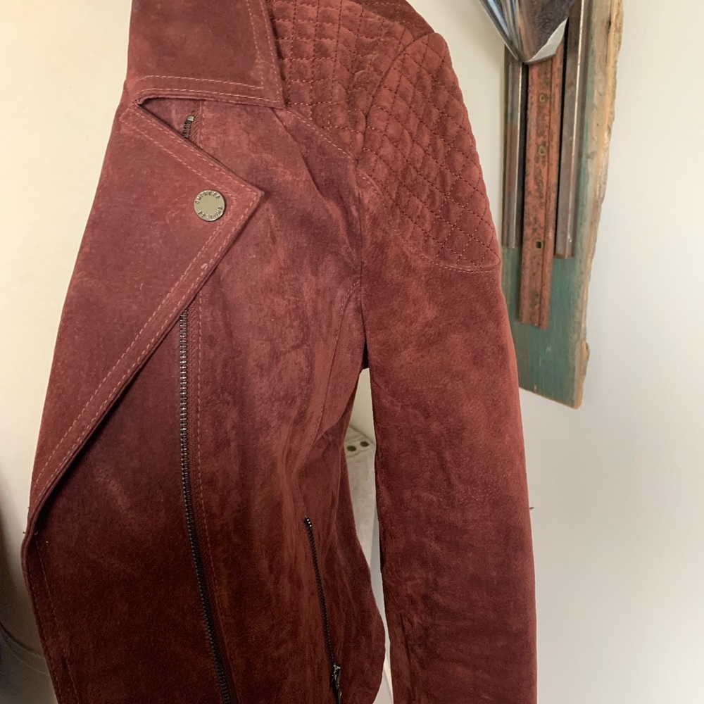 Suede Ox Blood Jacket - Picture 5 of 6